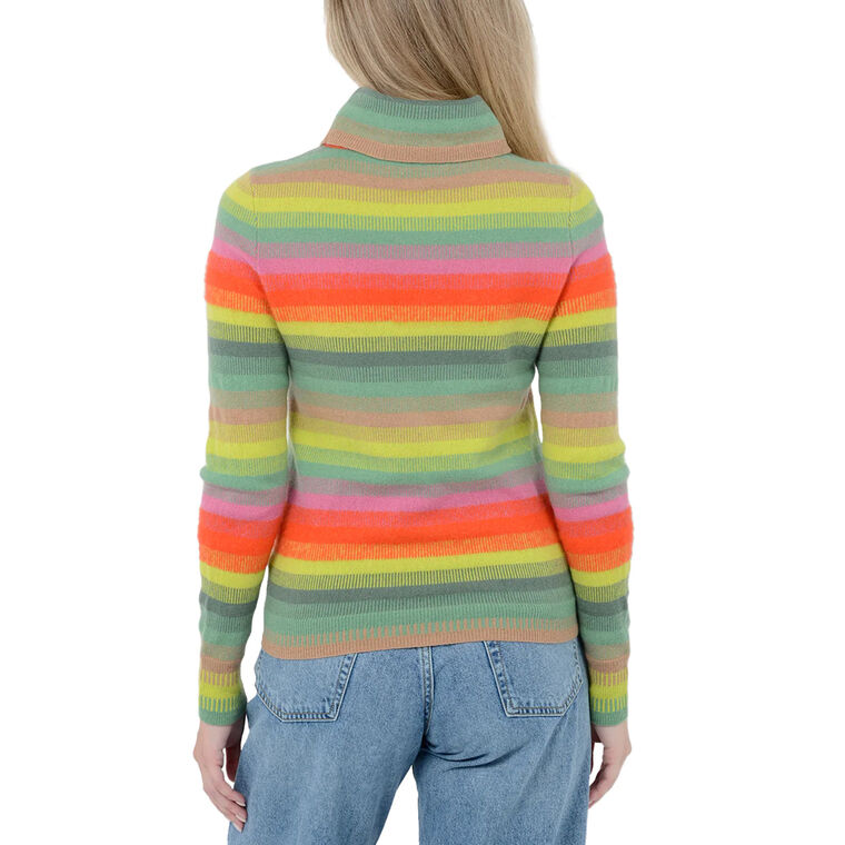 Carina Multistriped Fitted Turtleneck image number null