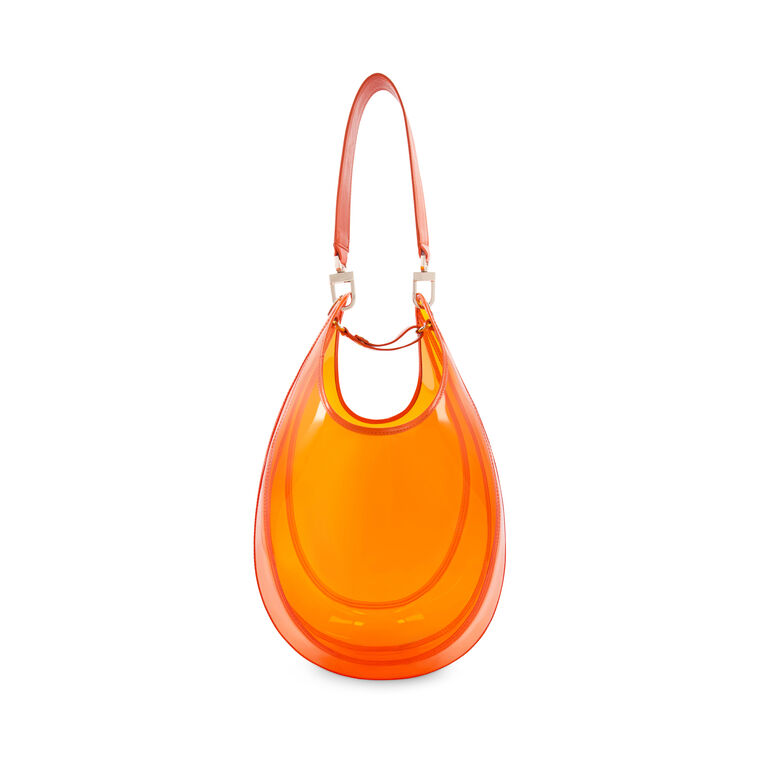 Transparent Bucket Bag With Leather Handle image number null