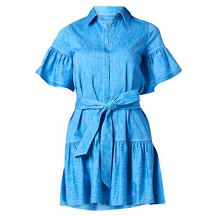 Lima Short Sleeve Belted Mini Dress