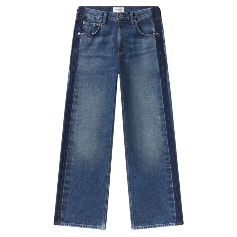 Lindz Low Rise Easy Straight Leg Jean With Contrast Side Stripe image number null