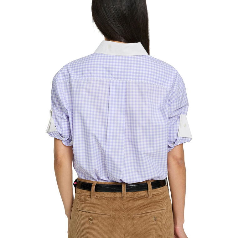 Ricka Short Sleeve Check Print Shirt image number null
