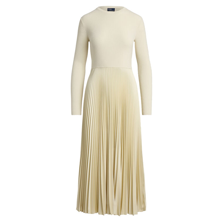 Long Sleeve Sweater-Bodice Day Dress image number null