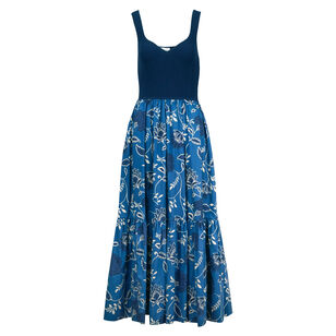 Josephina Sleeveless Tiered Midi Dress