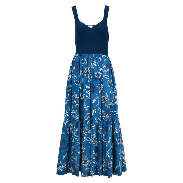 Josephina Sleeveless Tiered Midi Dress image number null