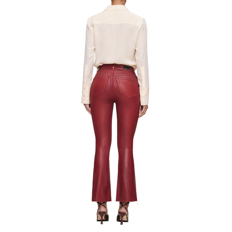Bridget Boot High Rise Crop Instasculpt Coated Jeans image number null