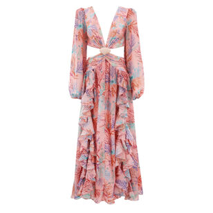 Seaweed Long Sleeve Beach Dress