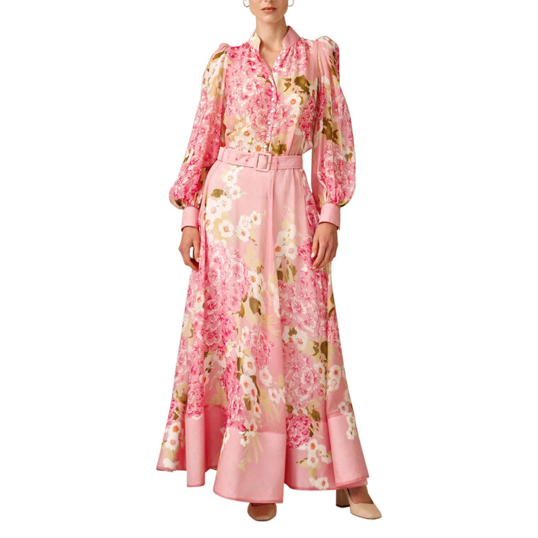 Organza Belted Maxi Skirt image number null
