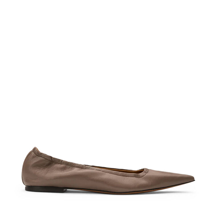 Aprica Shinny Nappa Leather Ballet Flats image number null