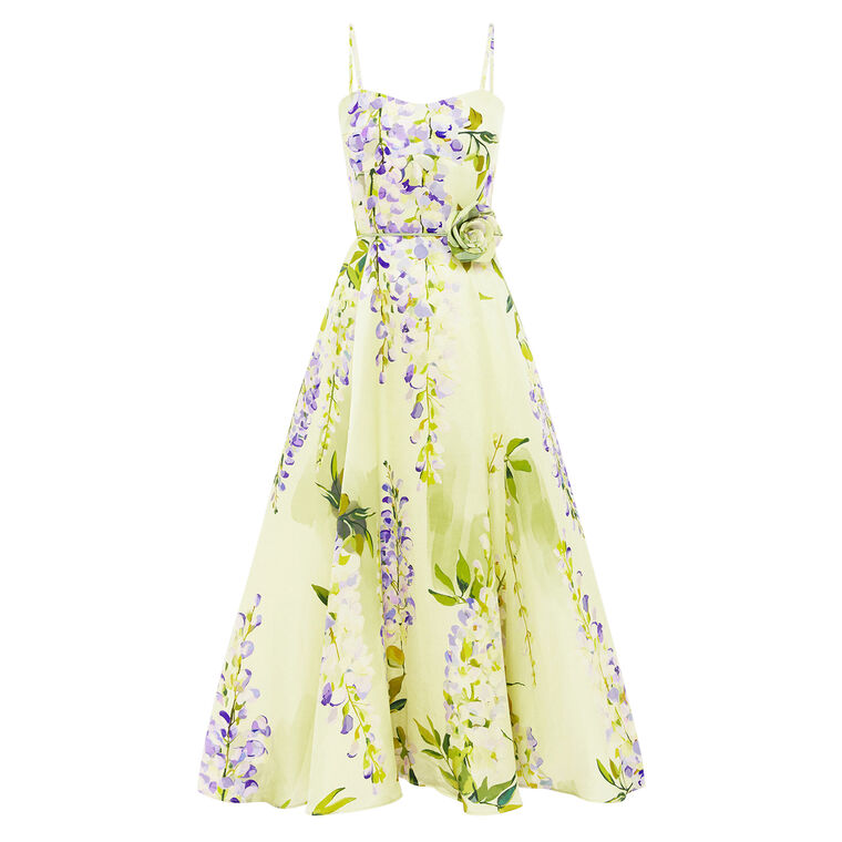 Mariela Sleeveless Belted Midi Dress image number null