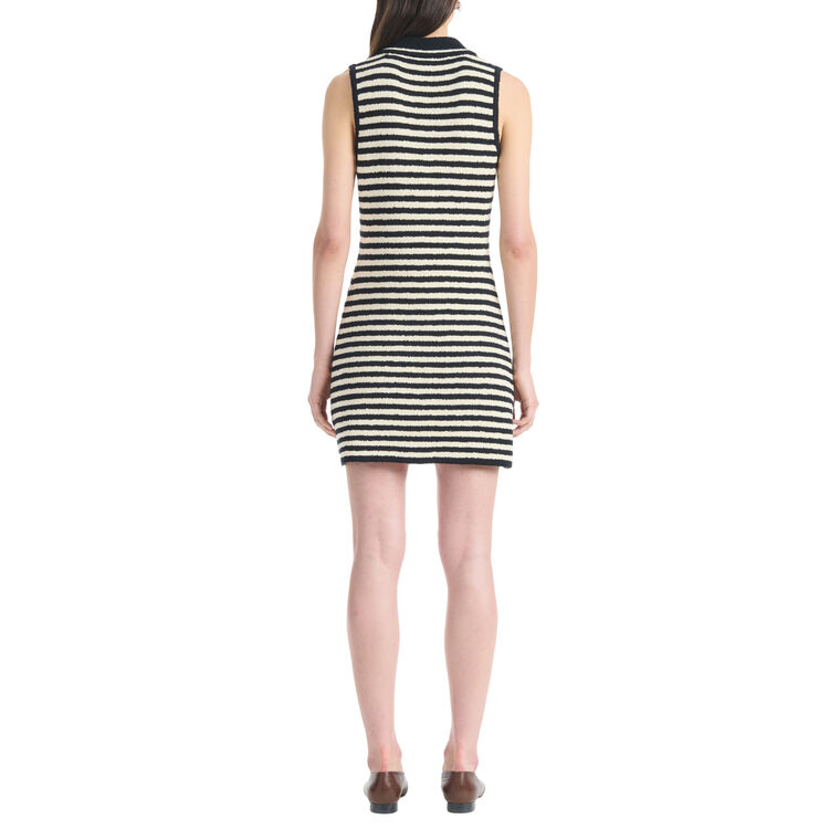 Mamie Sleeveless Striped Knit Mini Dress image number null