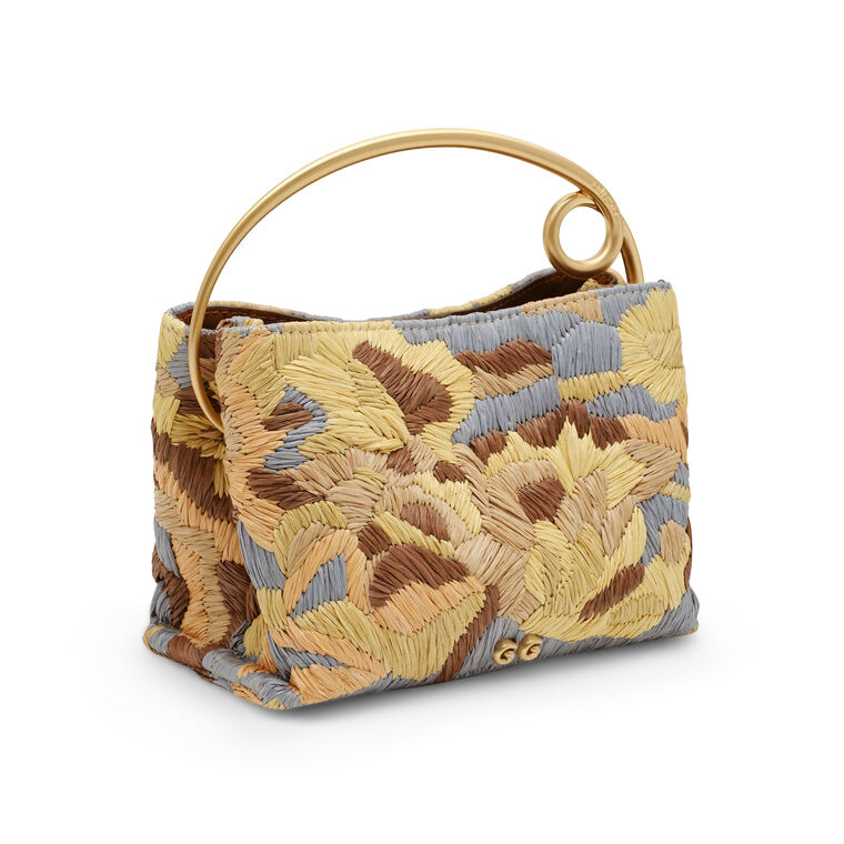 Lalli Floral Crochet Top Handle Mini Bag image number null