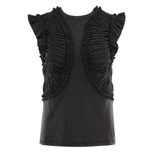 Val Sleeveless Ruffled Top