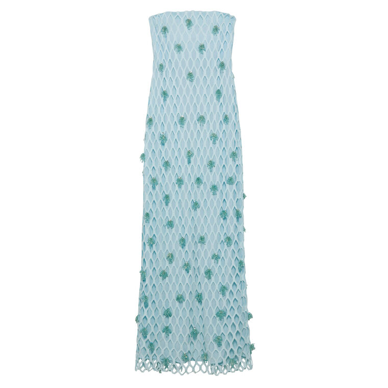 Iridessa Embellished Lattice Bustier Gown image number null