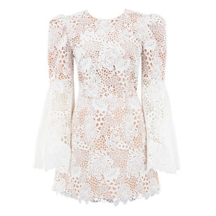 Nicole Bell Sleeve Lace Mini Dress