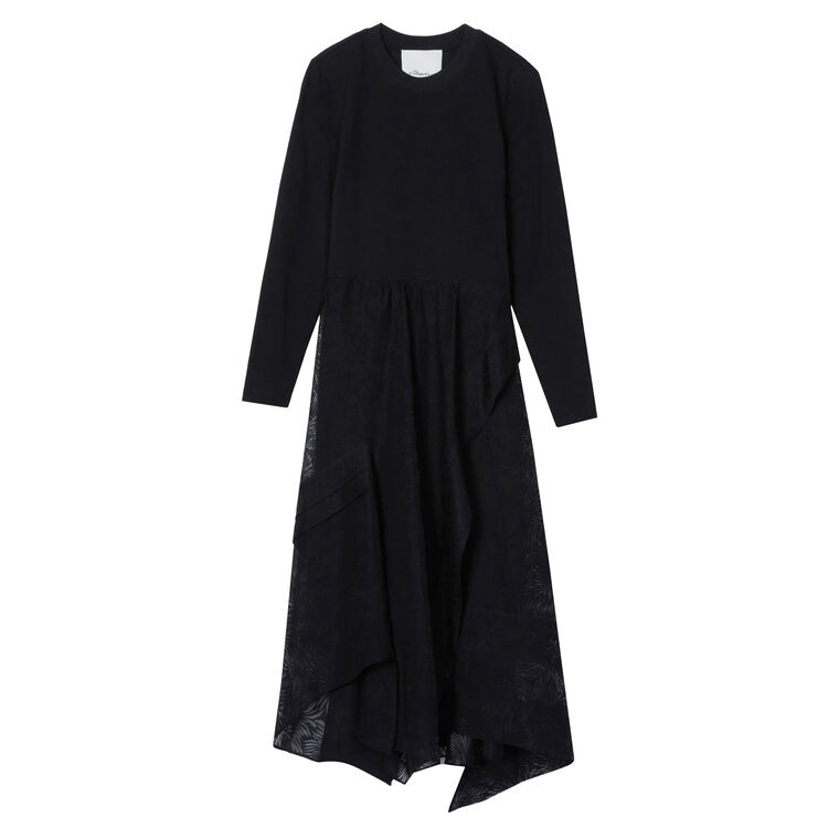 Long Sleeve T-Shirt Combo Dress image number null