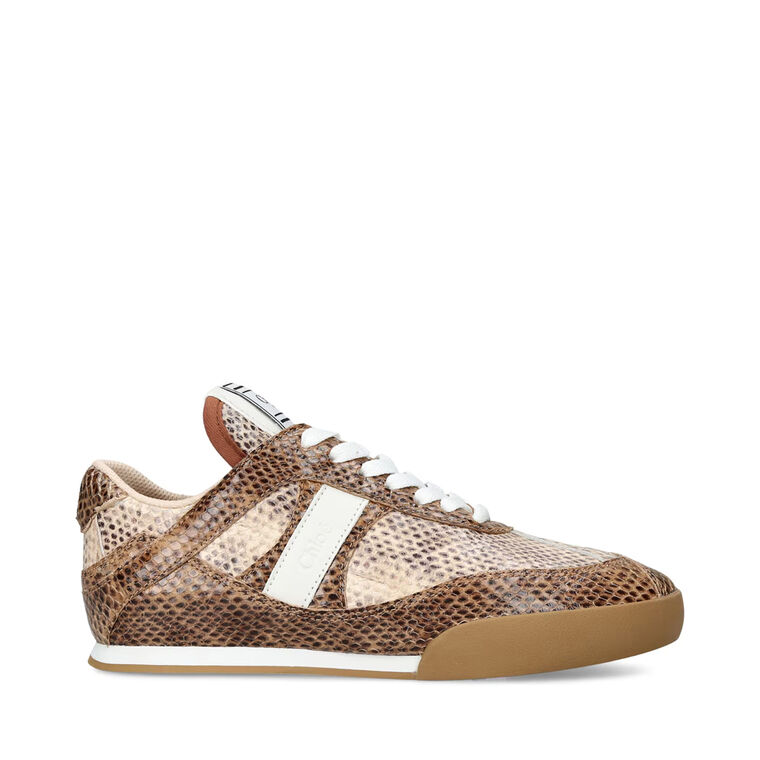 Kick 55mm Snakeskin-Embossed Leather Sneaker image number null