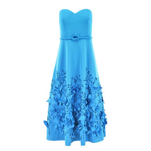 Strapless Cutout A-Line Dress