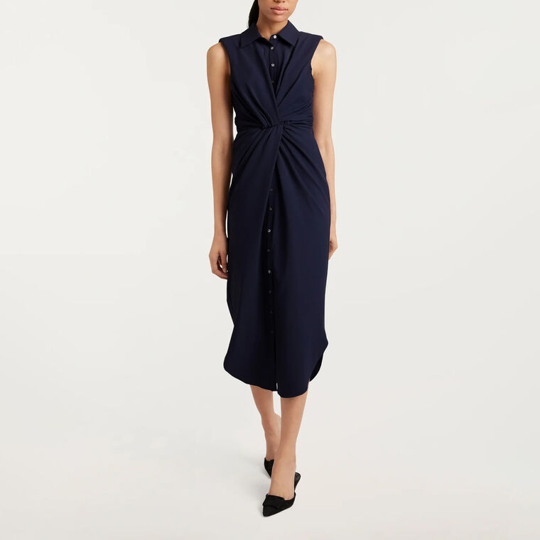 Catalina Twist Front Midi Dress image number null