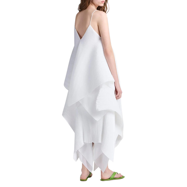 Sleeveless Asymmetric Pleated Top image number null