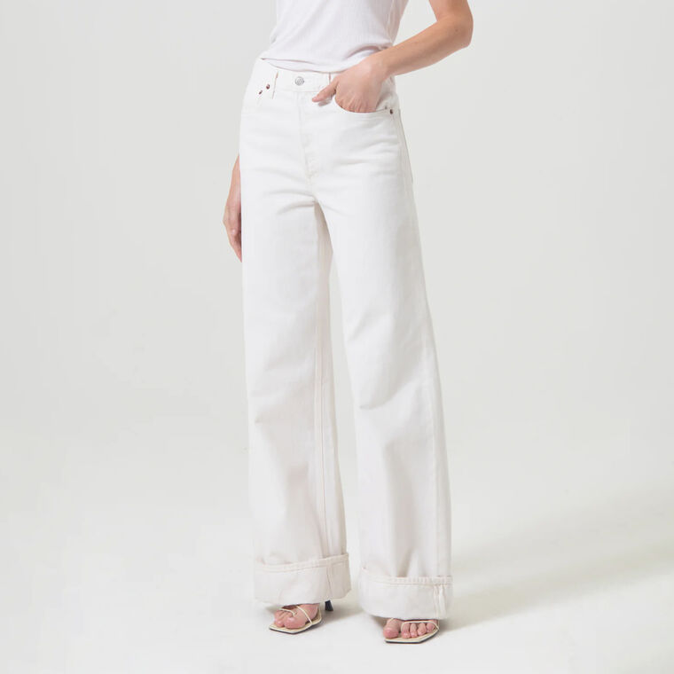 Dame Cuffed Wide-Leg Jean image number null