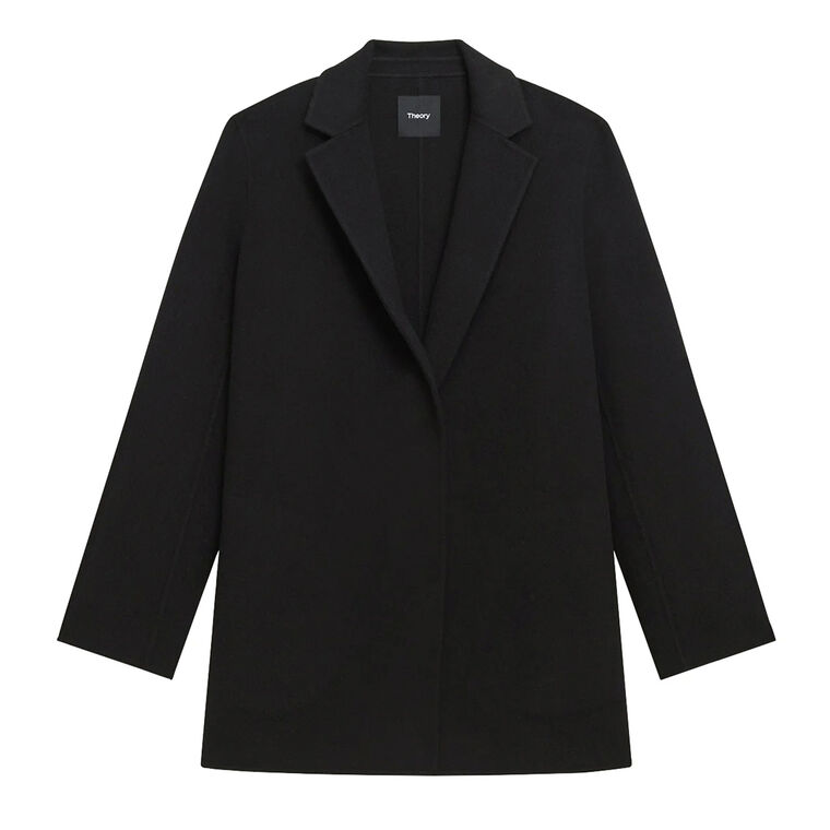 Wool-Cashmere Open-Front Blazer image number null