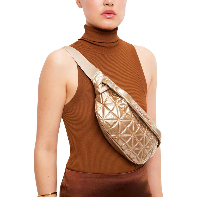 Metallic Vee Fanny Pack image number null