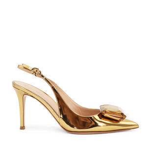 Jaipur 85mm Metallic Slingback Pumps