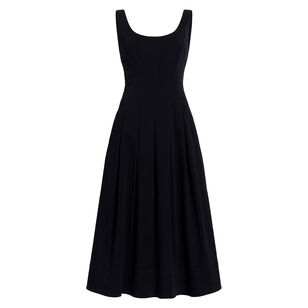 Shelby Sleeveless Fit-And-Flare Midi Dress In Cotton