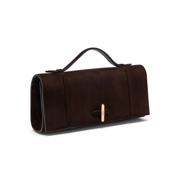 May Suede Clutch image number null