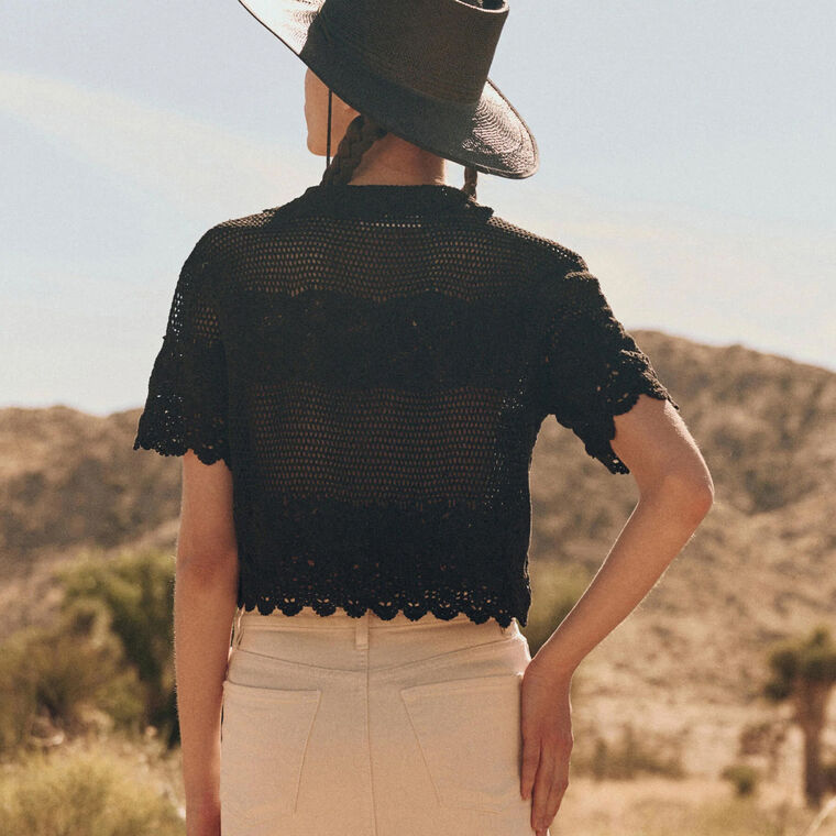 The Crochet Polo Top image number null