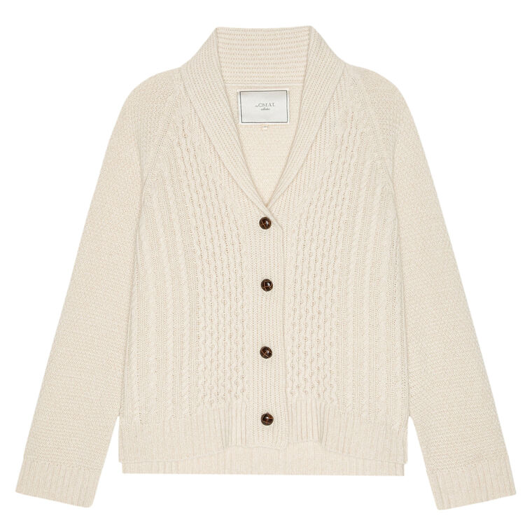 The Cashmere Cable Lodge Cardigan image number null