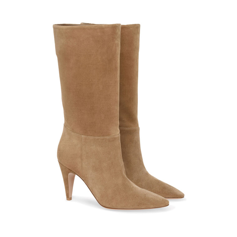 Elise 85mm Suede Slouchy Ankle Boot image number null