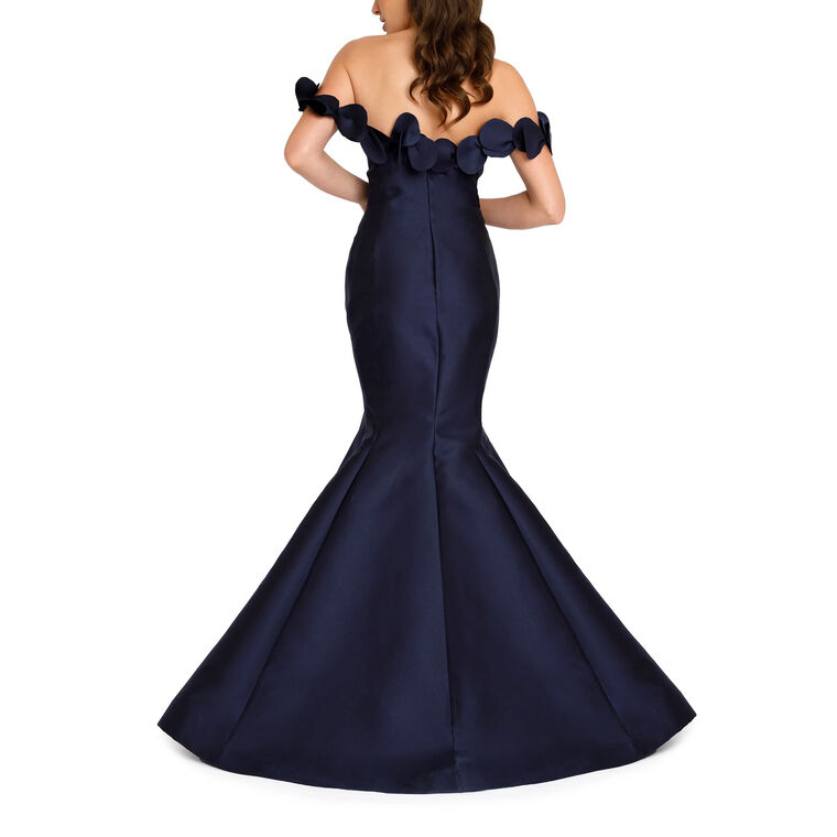 Off Shoulder Petals Gown image number null