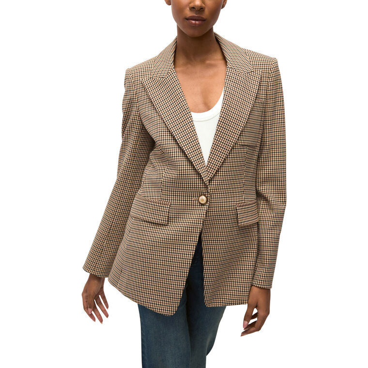 Livvy Houndstooth Dickey Jacket image number null