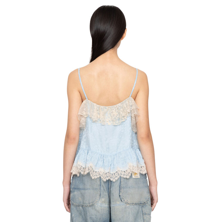 Ethel Solid Camisole Top With Lace Detail image number null