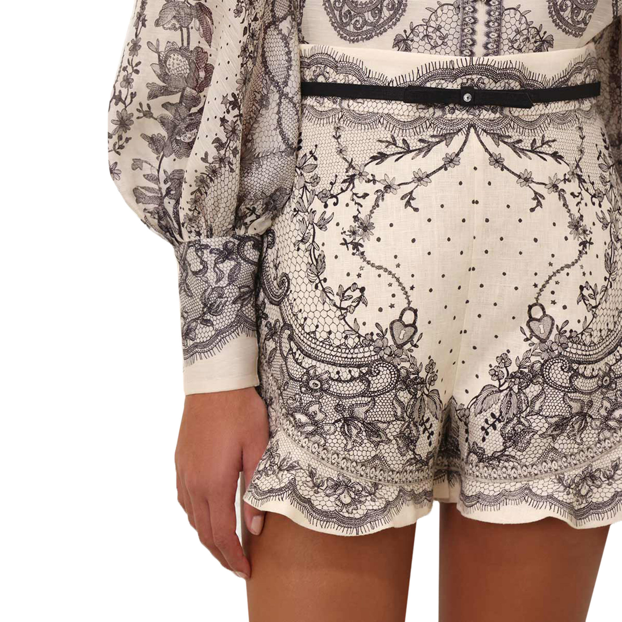 Zimmermann Crush Flat Front Frill Short | Tootsies
