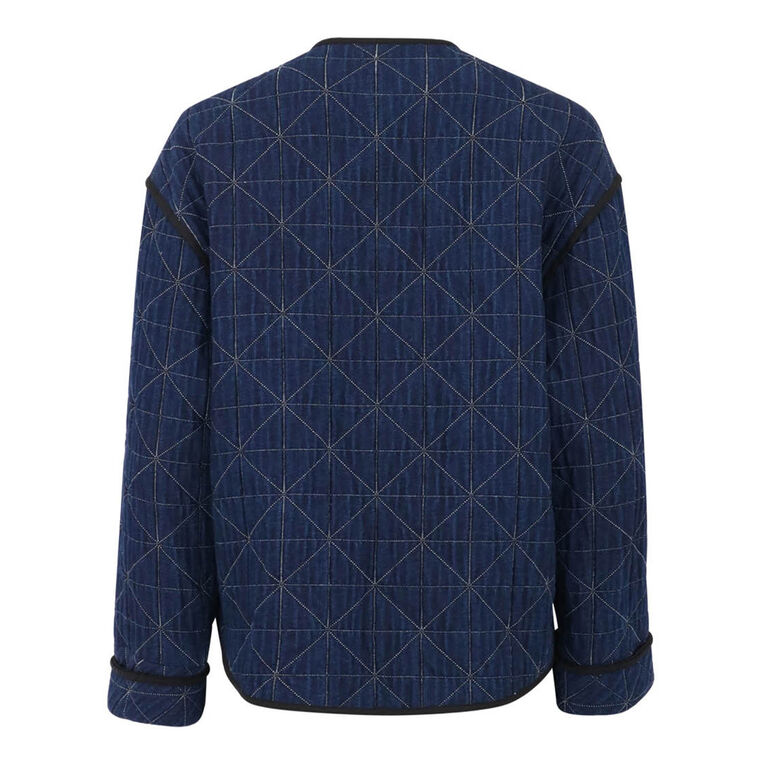 Quilted Italian Denim Jacket image number null