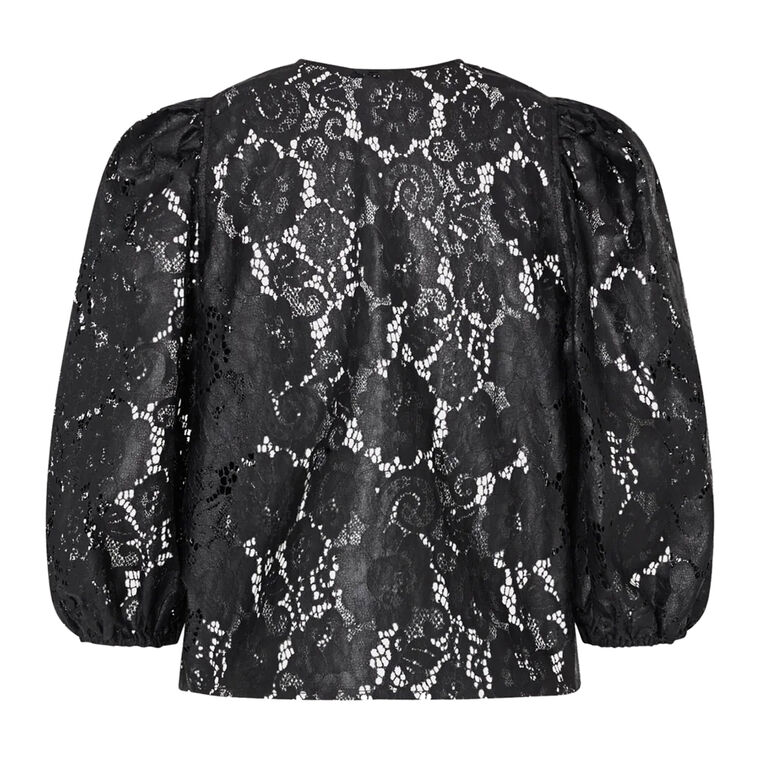 Nannie Textured Lace Puff Sleeve Top image number null