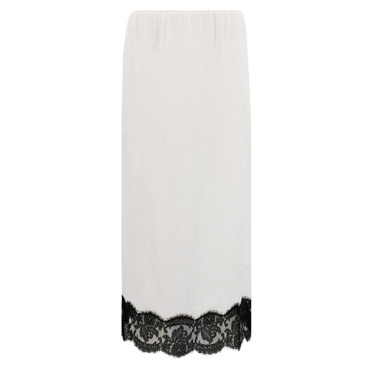 Lace Applique Slip Skirt image number null