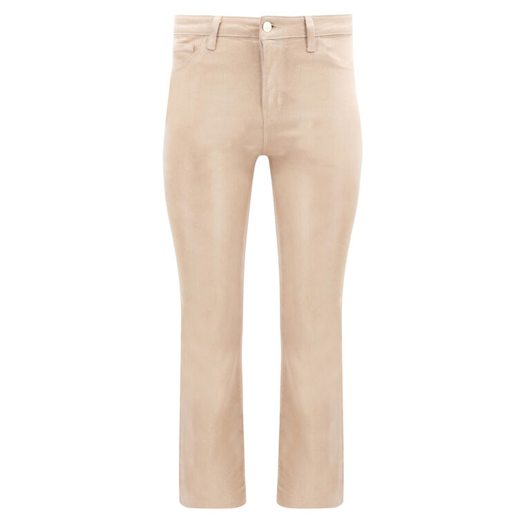 Kendra High Rise Crop Flare Jean image number null