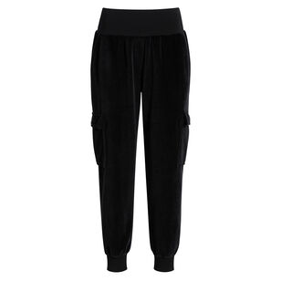 Giles Cropped Velour Cargo Pant