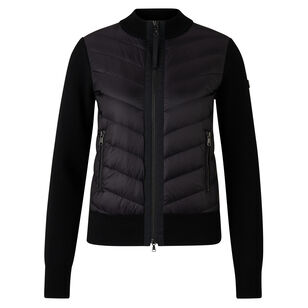 Zilly Hybrid Knit Quilted Zip-Up Jacket