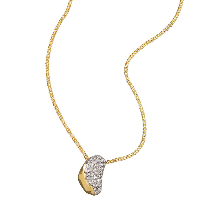 Solanales Crystal Small Pebble Necklace image number null