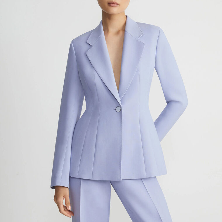 Notch Lapel Fitted Blazer image number null