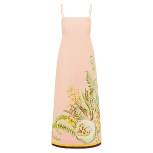 Papaya Sleeveless Midi Sundress