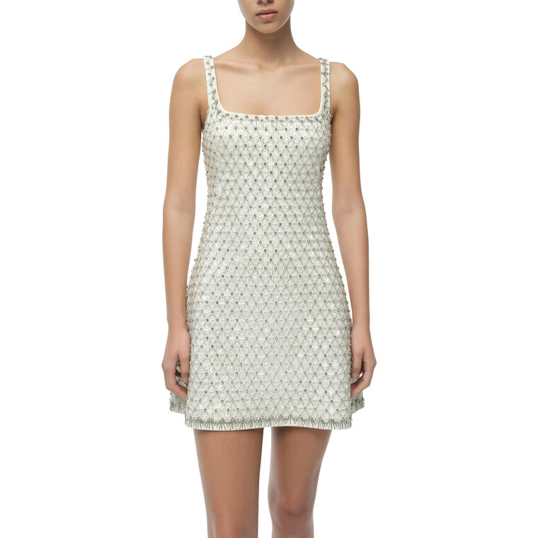 Ziva Sleeveless Embellished Mini Dress image number null