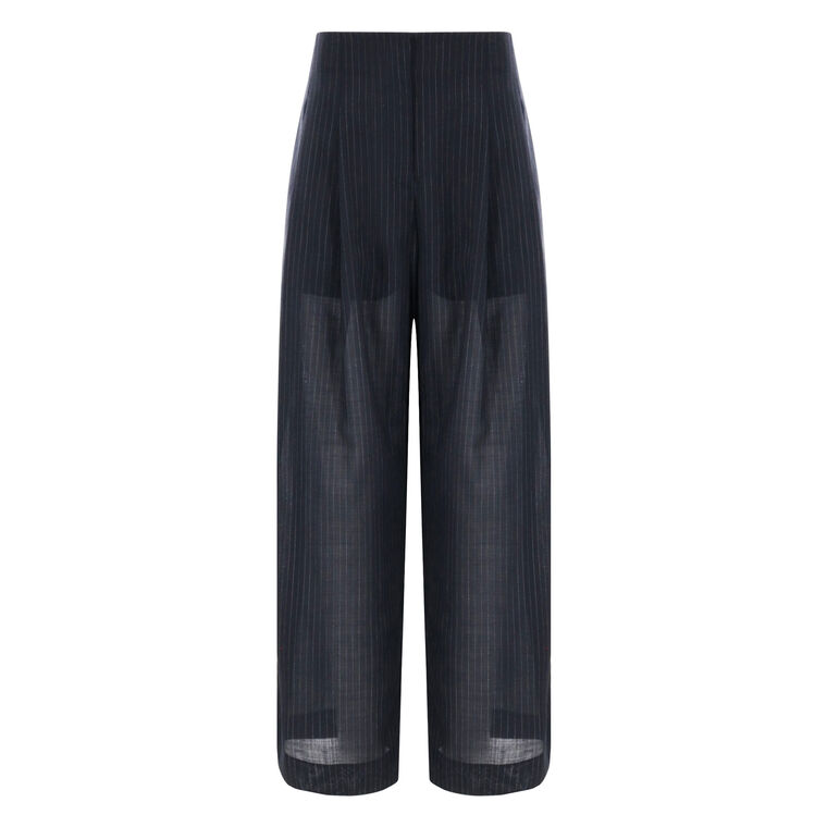 Carries Wool Pinstripe Trouser image number null
