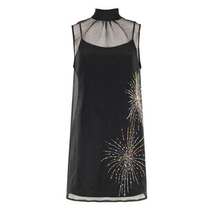 Albee Sleeveless Organza Mini Dress