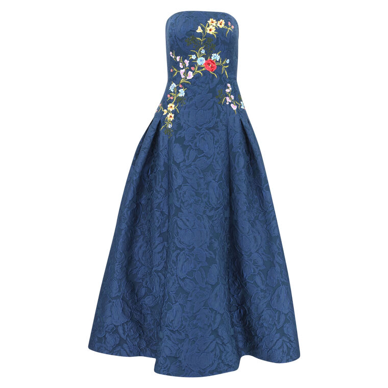 Belle Embroidered Bodice Gown image number null