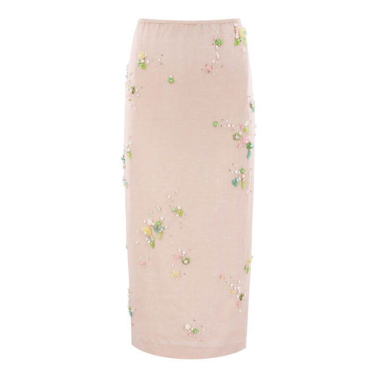 Miriam Embellished Midi Skirt image number null
